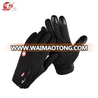 factory price black waterproof hand gloves for bike